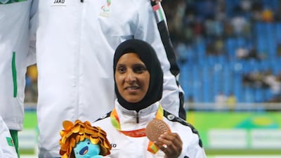 Sara Al Senaani at the 2016 Paralympic Games. Getty