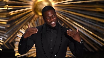 Actor Kevin Hart speaks on stage at the 88th Oscars on February 28, 2016 in Hollywood, California. AFP PHOTO