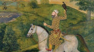 Allavardi Khan on horseback. Courtesy British Library
