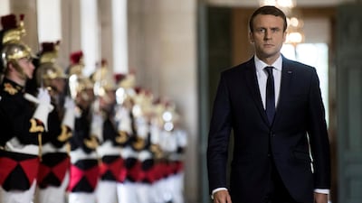 French president Emmanuel Macron will host a summit at the Versailles palace before the World Economic Forum in Davos. REUTERS/Etienne Laurent