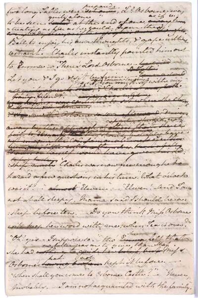 A surviving manuscript of The Watsons. Courtesy Bodleian Libraries, University of Oxford