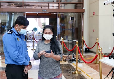 Visitors to Saudi Arabia must register on the kingdom's track-and-trace Tawakkalna app for entry to public areas. Khushnum Bhandari / The National