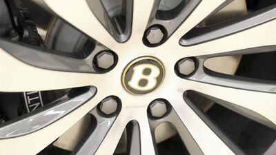 The wheel of a Flying Spur. Chris Whiteoak / The National