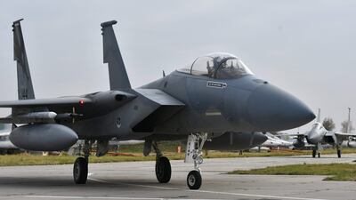 A US Air Force F-15E Strike Eagle. AFP