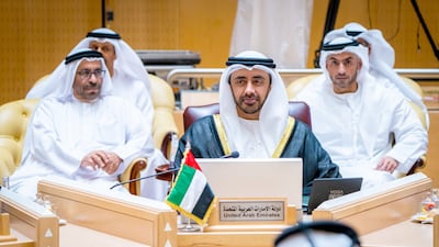 Sheikh Abdullah bin Zayed, UAE Minister of Foreign Affairs and International Co-operation, attends the GCC-Russia dialogue in Riyadh. Wam