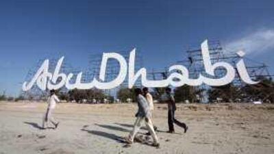 The 'Abu Dhabi' logo has become a familiar sight around the capital and beyond.