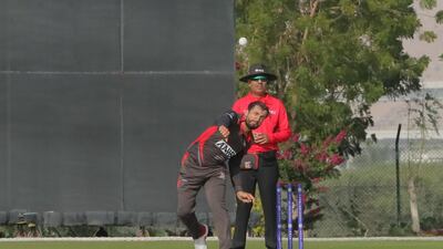 Rohan Mustafa was man of the match for the UAE in their World Cup League 2 match against Namibia on January 6, 2020. Cricket Oman