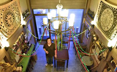 Atiwan Kongsorn offers coffee and spells at Ace of Cups in Bangkok. Photo: Ronan O'Connell