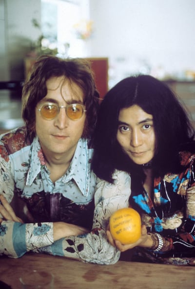 John Lennon and Yoko Ono. George Konig / REX / Shutterstock