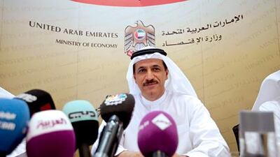 Sultan Al Mansouri, the Minister of Economy. Christopher Pike / The National