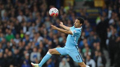 Jesus Navas has warned his Manchester City teammates not to let their performance levels drop. Peter Powell / EPA