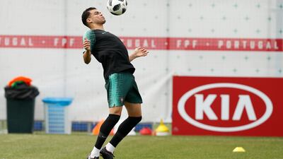 Portugal's Pepe controls the ball during Portugal's official training on the eve of the group B match between Portugal and Morocco at the 2018 soccer World Cup, in Kratovo, outskirts Moscow, Russia, on June 19, 2018. Francisco Seco / AP Photo