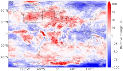 Turbulence increase from 1979 to 2020. Graphic: Mark Prosser et al