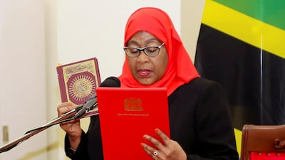 Samia Suluhu Hassan is Tanzania's first female president. Reuters