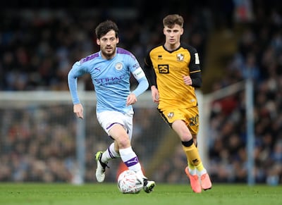 David Silva during the match against Port Vale in the FA Cup on Saturday. Getty Images