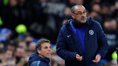 Chelsea manager Maurizio Sarri and assistant manager Gianfranco Zola recently hosted former Chelsea manager Claudio Ranieri, allowing the Italian to observe a few training sessions at the club's Cobham training ground. Reuters