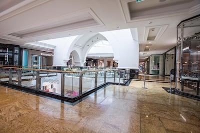 Mall of the Emirates on Friday, a day before partially re-opening. Leslie Pableo for The National