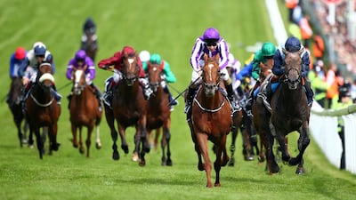 Joseph O'Brien riding Australia during The Derby at Epsom. Charlie Crowhurst / Getty Images / June 7, 2014