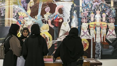 Madame Tussauds Cellar by Ramin Haerizadeh, Rokni Haerizadeh and Hesam Rahmanian. Mona Al Marzooqi/ The National