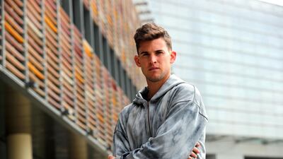 Dominic Thiem at the Mubadala World Tennis Championship media day at Four Seasons, Abu Dhabi. Chris Whiteoak / The National