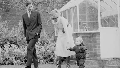 Princess Diana and Prince Charles with their son William in 1983.