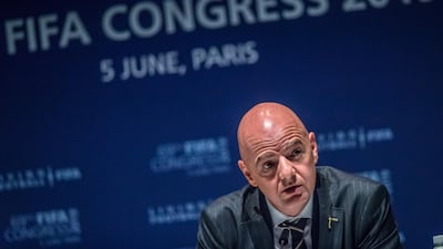 Gianni Infantino has got a second term as Fifa president. EPA