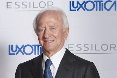 Leonardo Del Vecchio, founder of eyewear maker Luxottica, died in June. Francesco Milleri has been named chairman of the Del Vecchio family's Delfin holding company. AFP