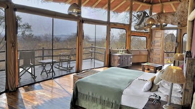 The bedroom at Tarangire Treetops. Courtesy: Elewana Collection