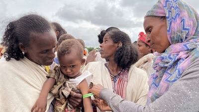 The UN funds will help provide humanitarian assistance and protect civilians in the north as well as support an early response to the drought in the south. WFP via AP