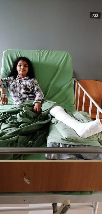 Insha Ali, 11, had recurring nightmares of trying to escape from a plane. Courtesy: Sulfikar Ali