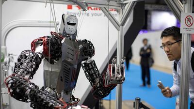 A life-size humanoid robot at the World Robot Summit in Tokyo. Robots are unlikely to takeover the labour force, the World Bank says in its latest report. AFP