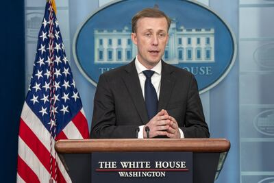 National Security Adviser Jake Sullivan at the White House last week. Bloomberg