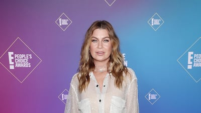 Ellen Pompeo attends the E! People's Choice Awards held at the Barker Hangar in Santa Monica, California, and broadcast on Sunday, November 15, 2020. Getty Images