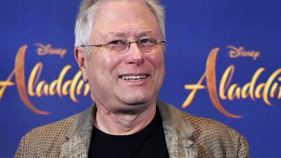 Composer Alan Menken attends the film premiere photo call in London. EPA.