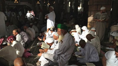 Day 12 — ‘Ramadan is the month of The Quran. It’s the month where I spend endless hours reading in the mosque to learn its lessons.’ Ammar Al Attar for The National