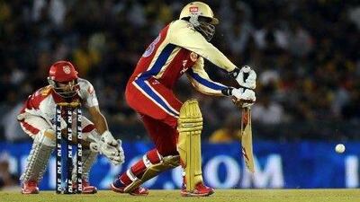 Chris Gayle took just 56 balls to stroke a match-winning knock of 87 as Royal Challengers Bangalore beat Kings XI Punjab.