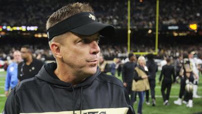 Sean Payton has tested positive for the coronavirus. EPA