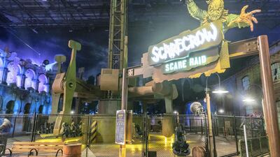 The Scarecrow Scare ride is part of the Gotham City experience . Antonie Robertson / The National