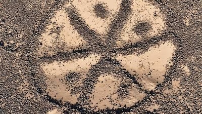 Safawi Wheel 6 in Jordan is among thousands of mysterious stone structures similar to Peru's Nazca Lines which are being uncovered across the region.