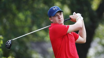 Jordan Spieth hits his tee shot on the third hole during the third round of the Tour Championship at East Lake Golf Club on September 24, 2016 in Atlanta, Georgia. Sam Greenwood / Getty Images