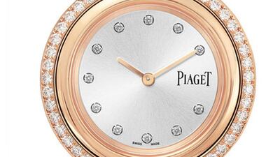 Possession 34mm 18K rose gold, alligator and diamond watch, Dh59,770, Piaget on Net-a-Porter