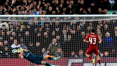 DERBY COUNTY RATINGS: Joe Wildsmith - 8. The 26-year-old made a superb save from a deflected Oxlade-Chamberlain shot and topped that with a late stop from Elliott. He was unfortunate to be upstaged by Kelleher in the shootout. PA