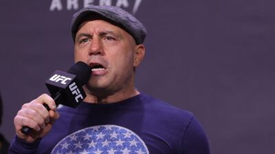 Podcast host Joe Rogan joins high-profile conservatives from the US in signing up to the social media platform Gettr. Getty Images / AFP