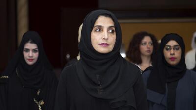 One of the FNC committee meetings The National had access to brought forth Afra Al Basti’s (Dubai) deep understanding of the issue of domestic violence. Reem Mohammed / The National