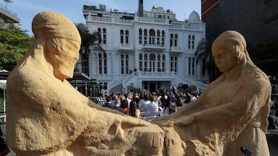 The ceremony was attended by diplomats, politicians, artists and curators. Reuters