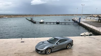 The Ferrari Portofino in Savelletri, Puglia, Italy. Adam Workman / The National