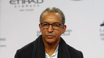 Mauritanian director Abderrahmane Sissako arrives for the opening ceremony of the Abu Dhabi Film Festival. EPA