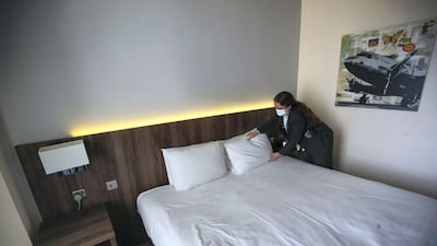 The UK's hotel quarantine system has been criticised as less stringent than Australia's. AP