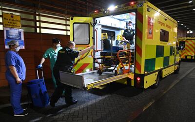 UK hospitals have come under severe pressure during the winter wave of the virus. EPA