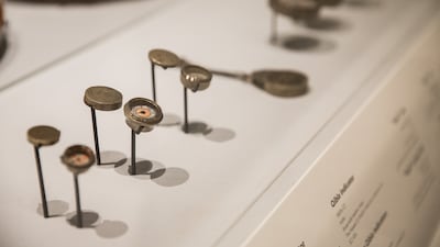 Three qibla indicators, 1800s Ottoman Empire. Courtesy The Nasser D. Khalili Collection of Islamic Art